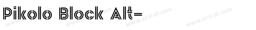 Pikolo Block Alt字体转换